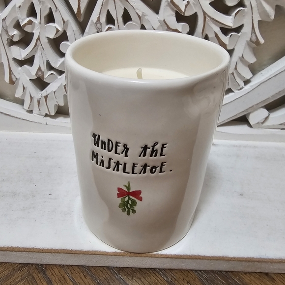 Rae Dunn Other - NEW Rae Dunn Candle Mistletoe